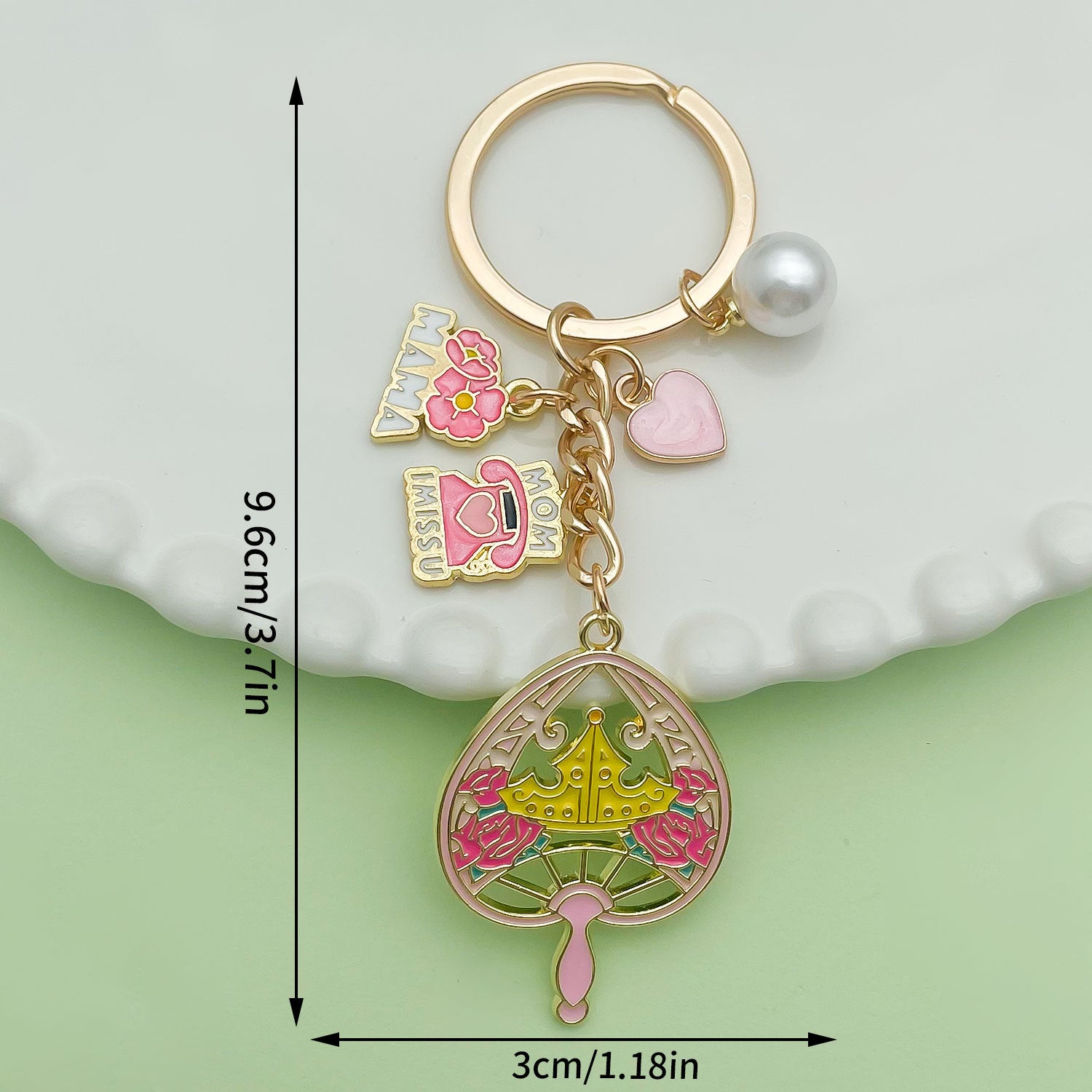 Wholesale Colorful butterfly metal keychain