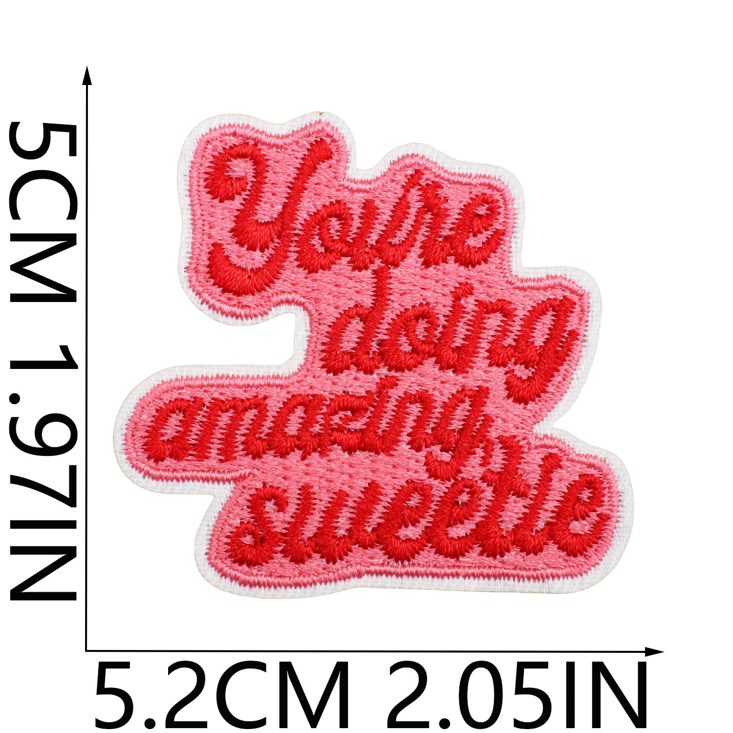 Wholesale Inspirational quotes embroidered patch