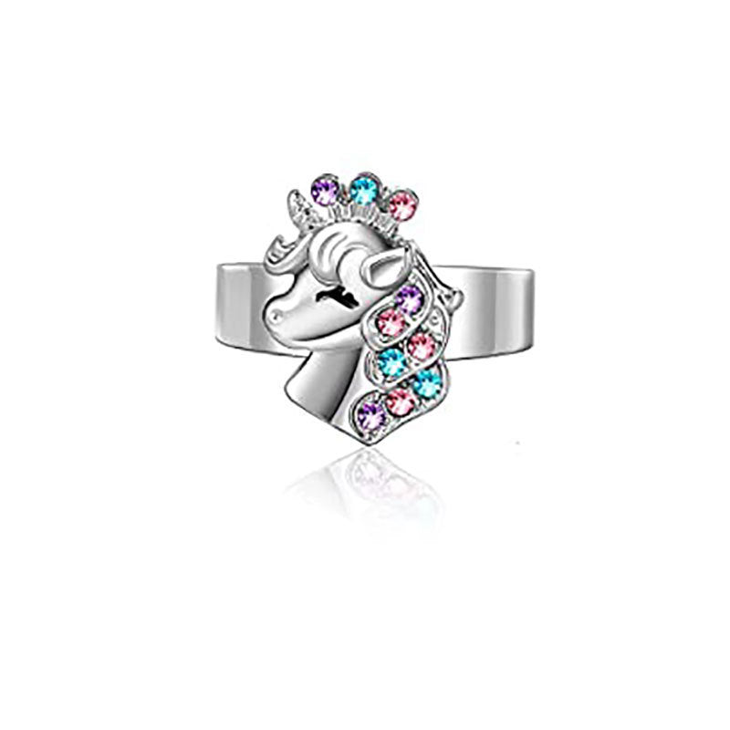 Wholesale Crown Unicorn Heart Necklace