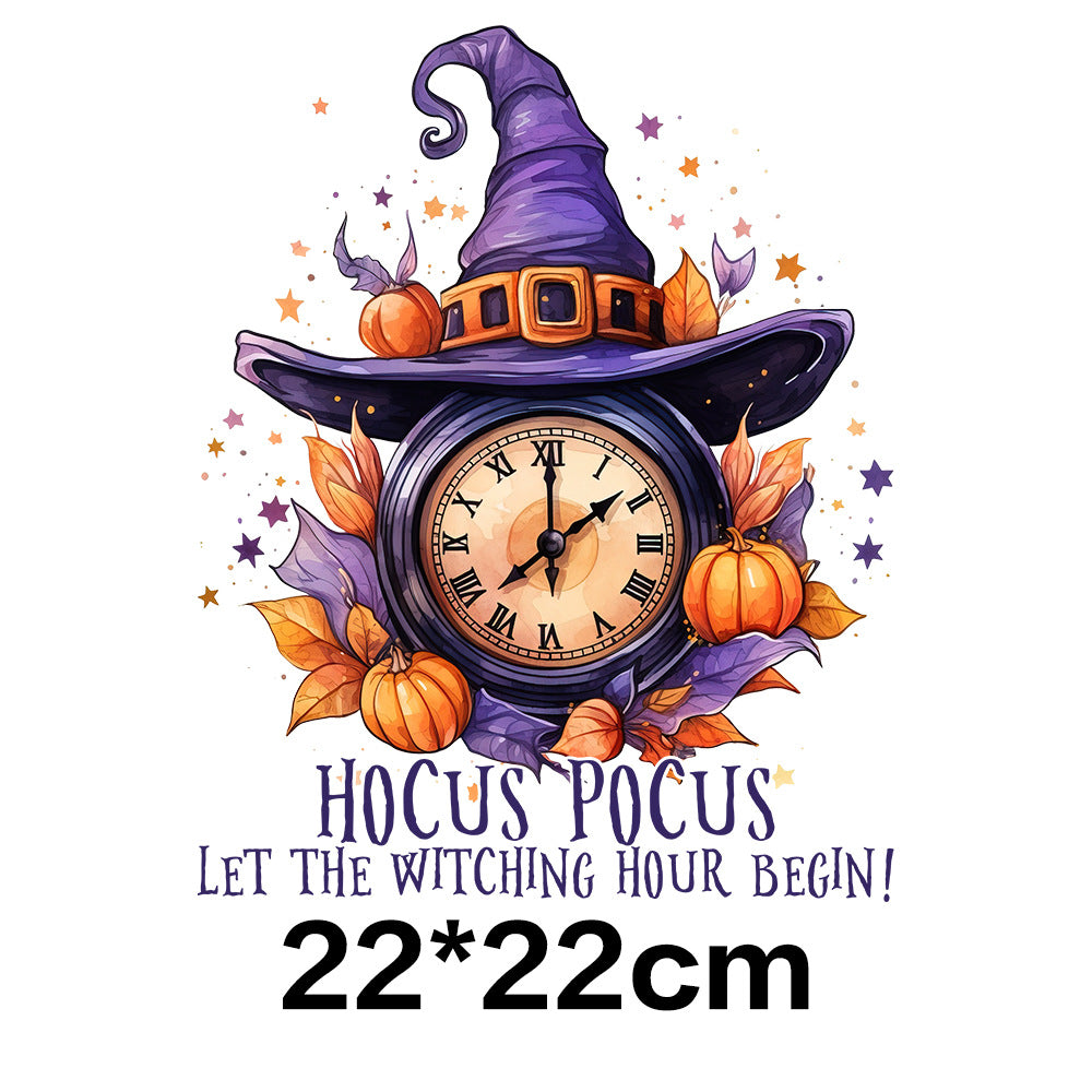 Wholesale 10pcs Pumpkin Witch Halloween UV DTF Ready to Press Transfers Wraps