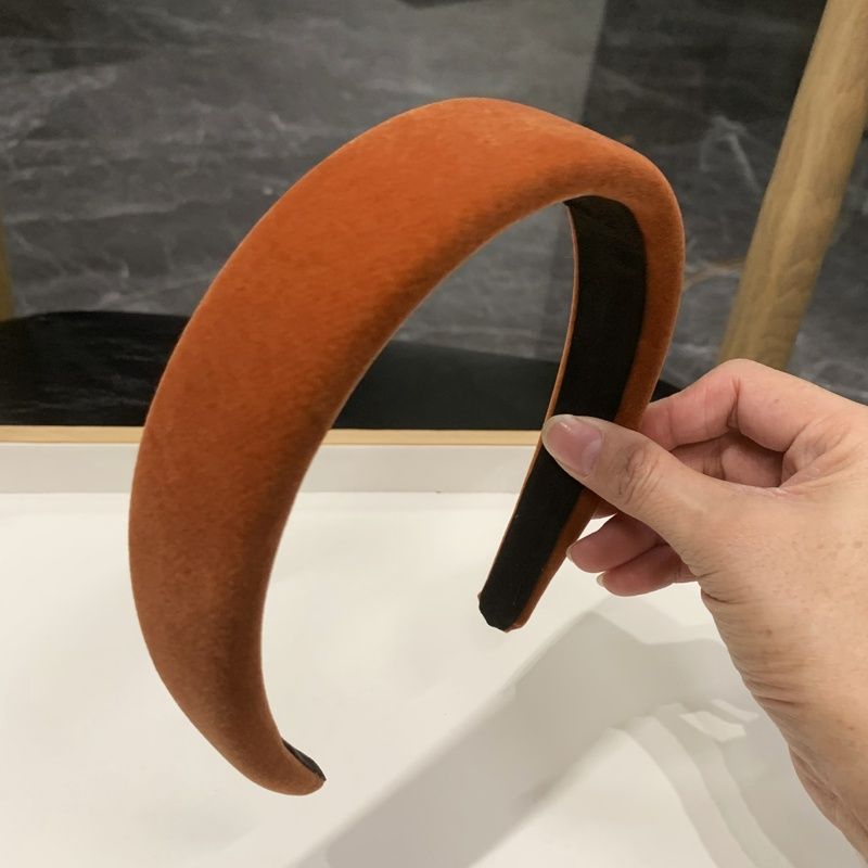 Wholesale pink fabric high skull plaid headband