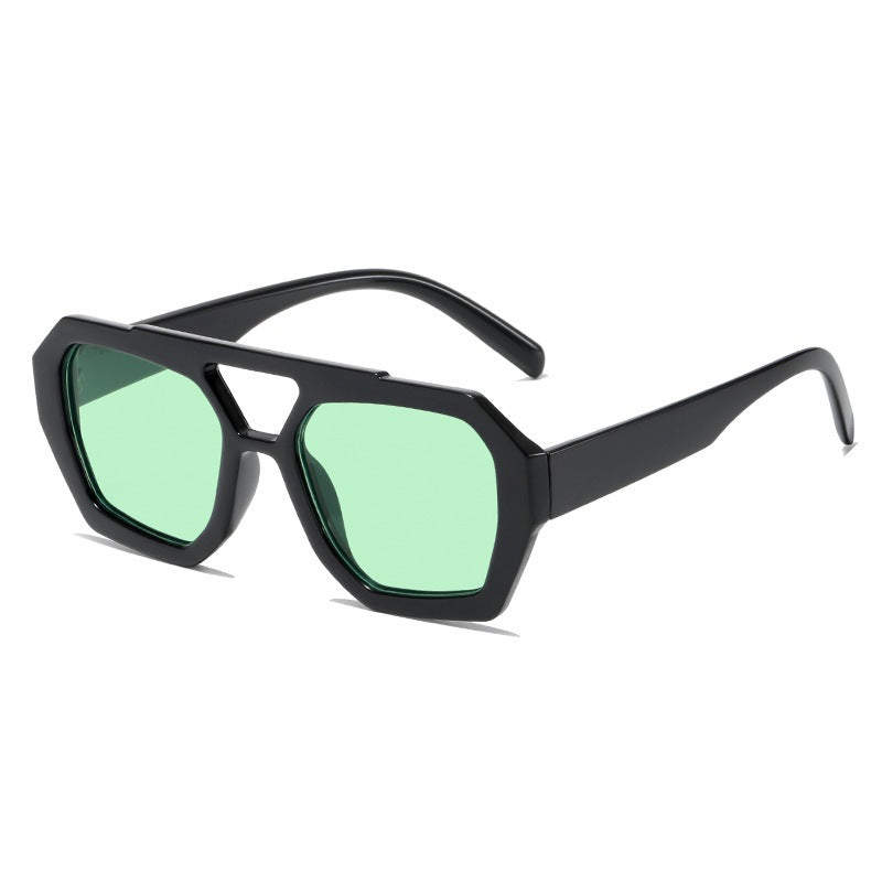 Wholesale Square Double Beam PC Sunglasses