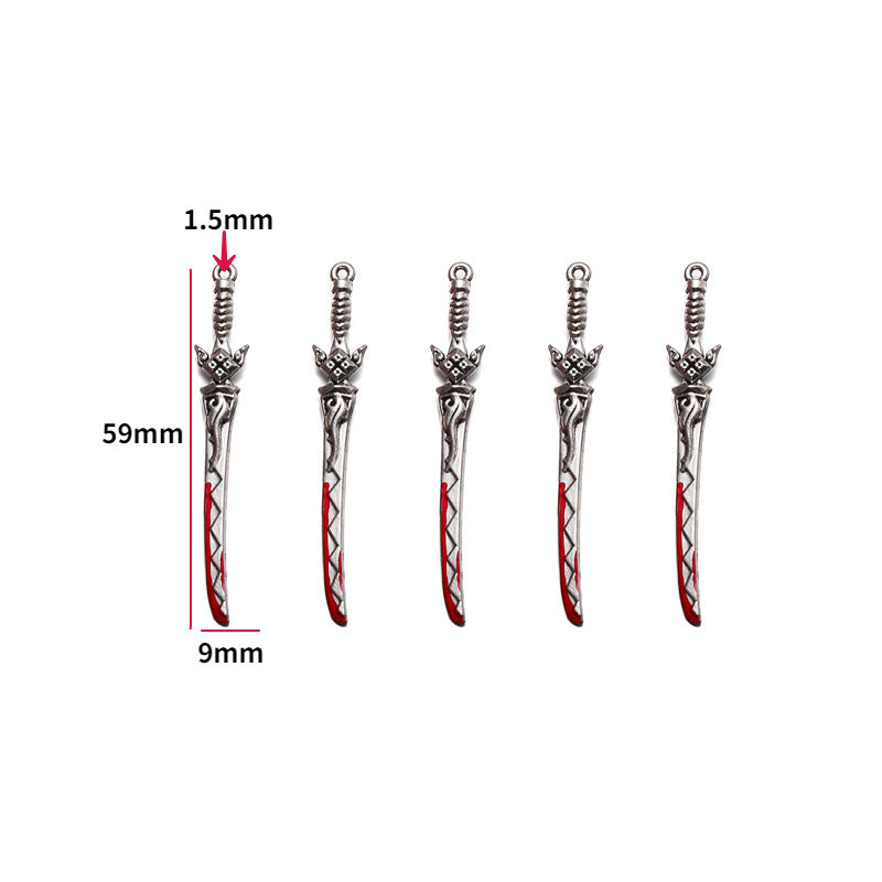 Wholesale 10pcs  Jewelry Accessories 20 Anime Weapons Decorations