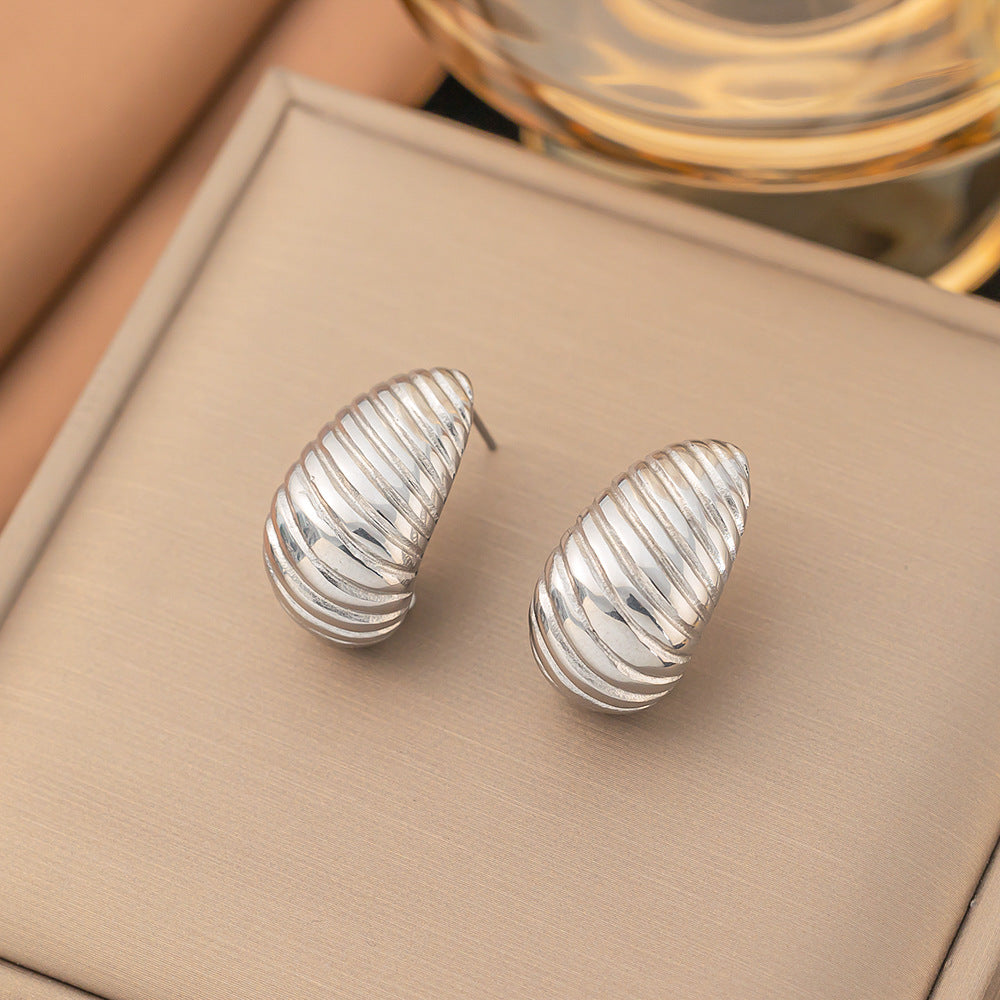 Wholesale Exaggerated Design Vintage Stainless Steel Earrings