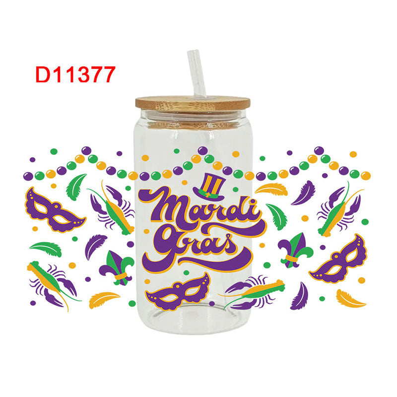 Wholesale Cartoon Cute Colorful Carnival 16oz Cup UV DTF Wraps