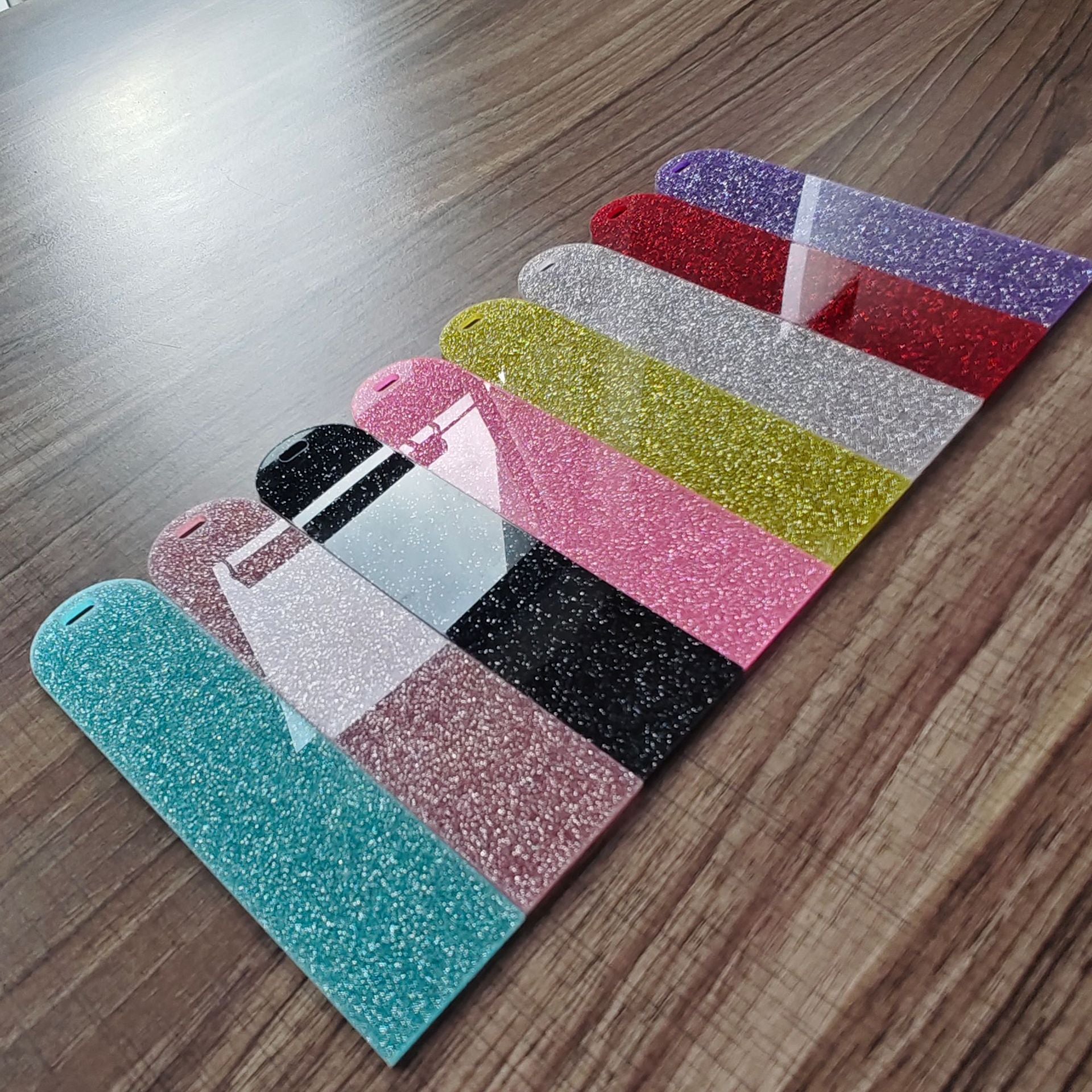 Wholesale 10pcs Blank Powder Acrylic Sticker Bookmark DIY Pendant Ornament