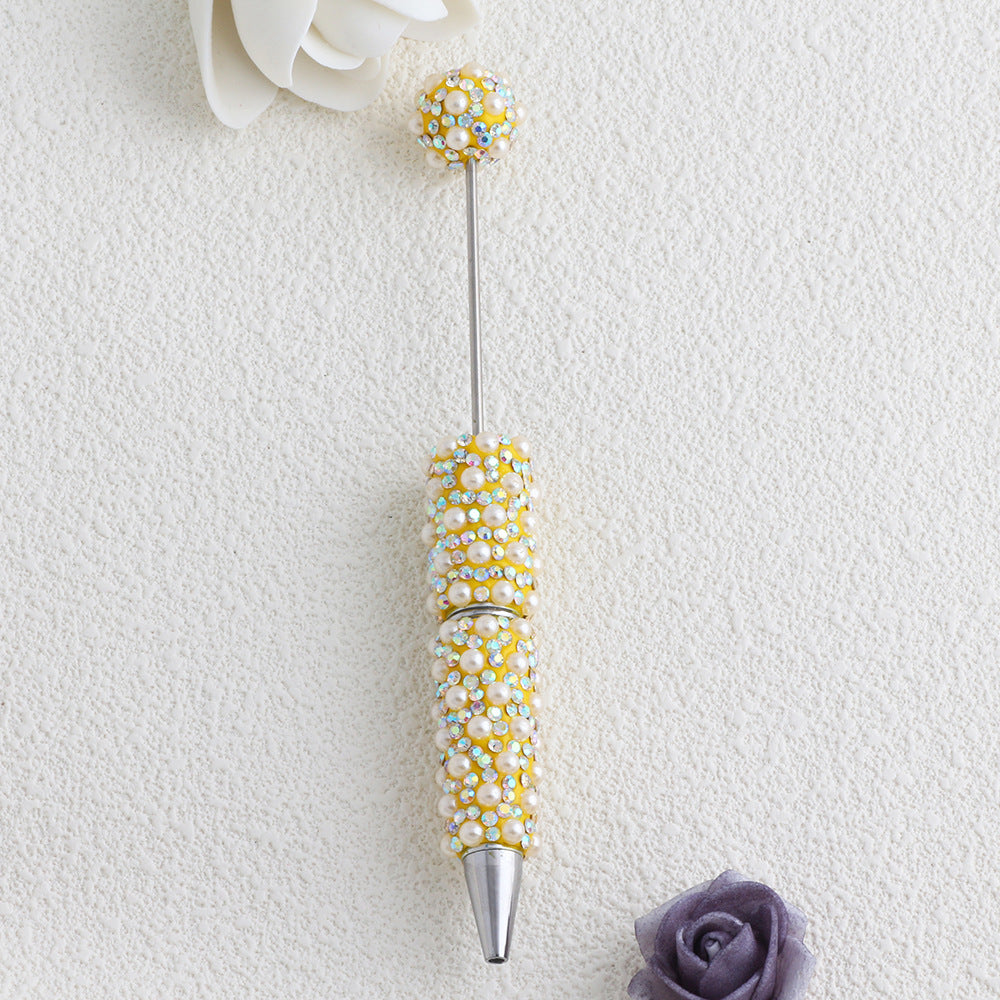 Wholesale 5pcs Colorful pearl daisy beadable pens