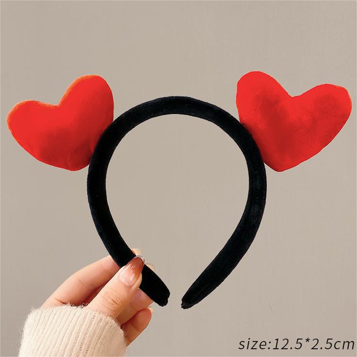 Wholesale Valentine's Day Cute Red Love Bridesmaid Wedding Funny Hair Accessories Women