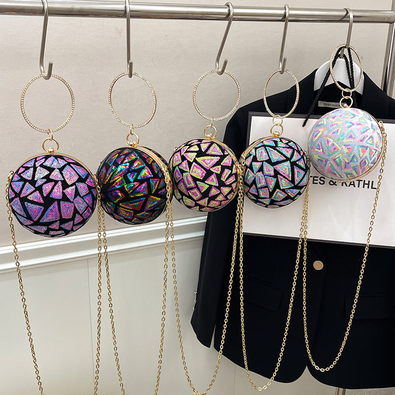 Wholesale sequin chain shoulder bag