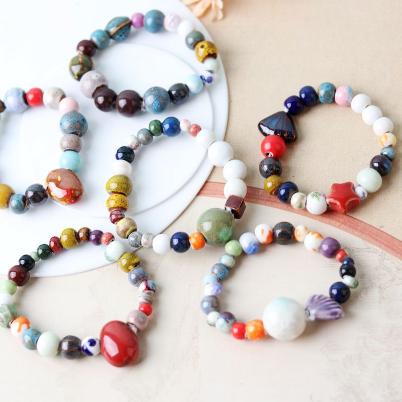 Cerámica de estilo étnico al por mayor nuevo brazalete chino