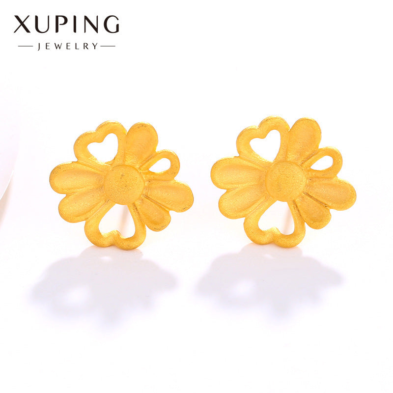 Wholesale Summer Simulated Flower High End, Niche Fashion Retro Earrings