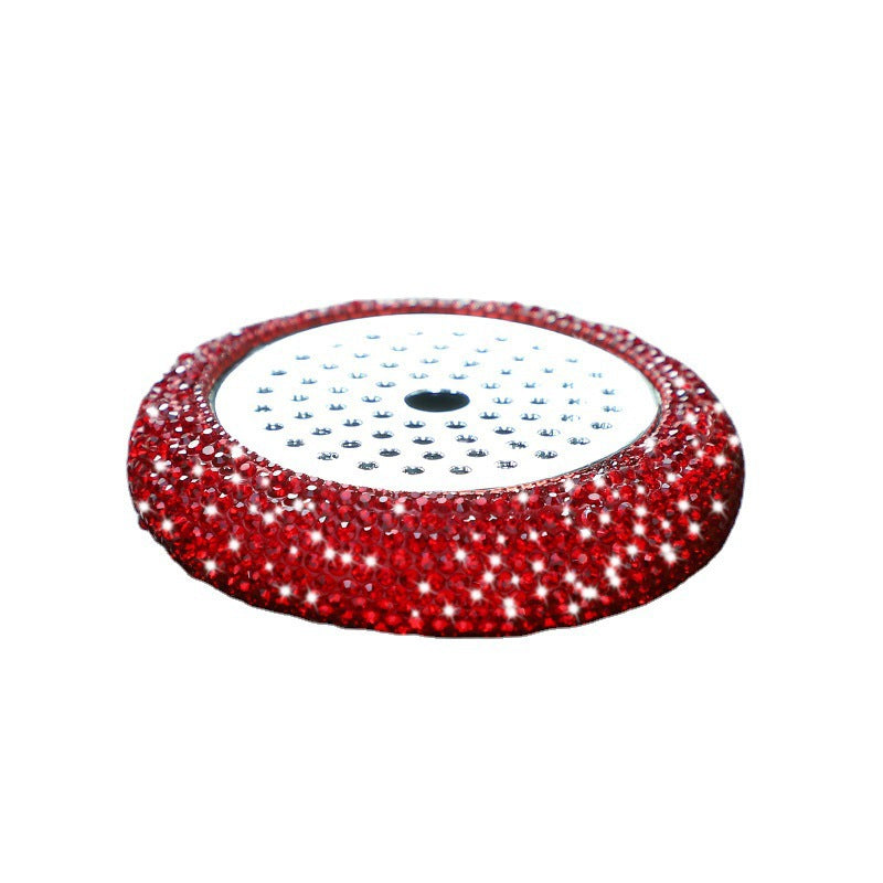 Wholesale Baby's Breath Car Ornament Base Diamond-encrusted Metal Aromatherapy Box