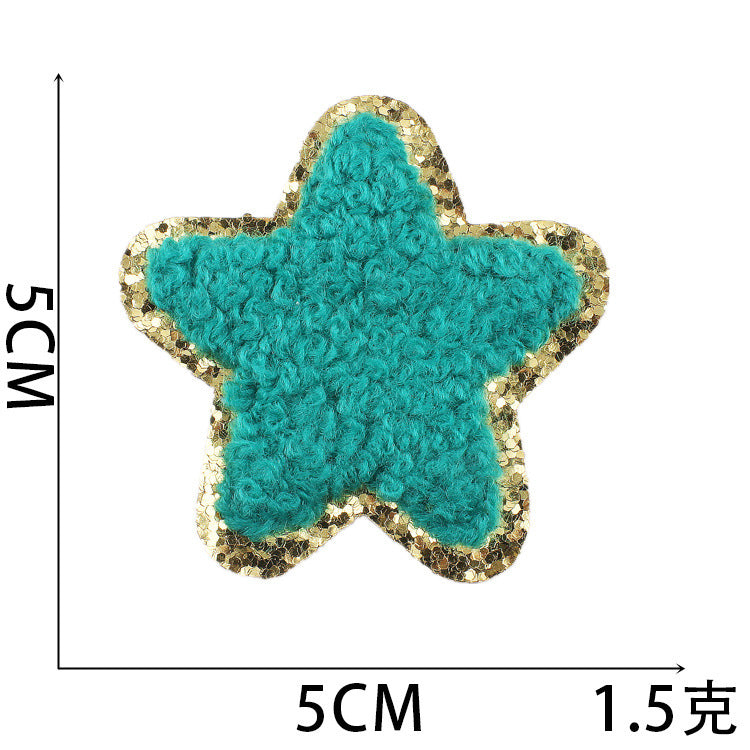 Wholesale Rainbow Embroidered Iron On Patch With Lightning And Five Pointed Star Stylish Clothing Accessory For Casual Wear And Resale