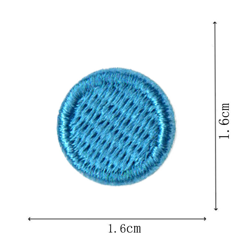 Wholesale Round Classic Computer Embroidered Flower Patch Applique
