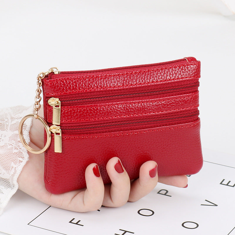 Wholesale PU Short Zipper Zero Wallet