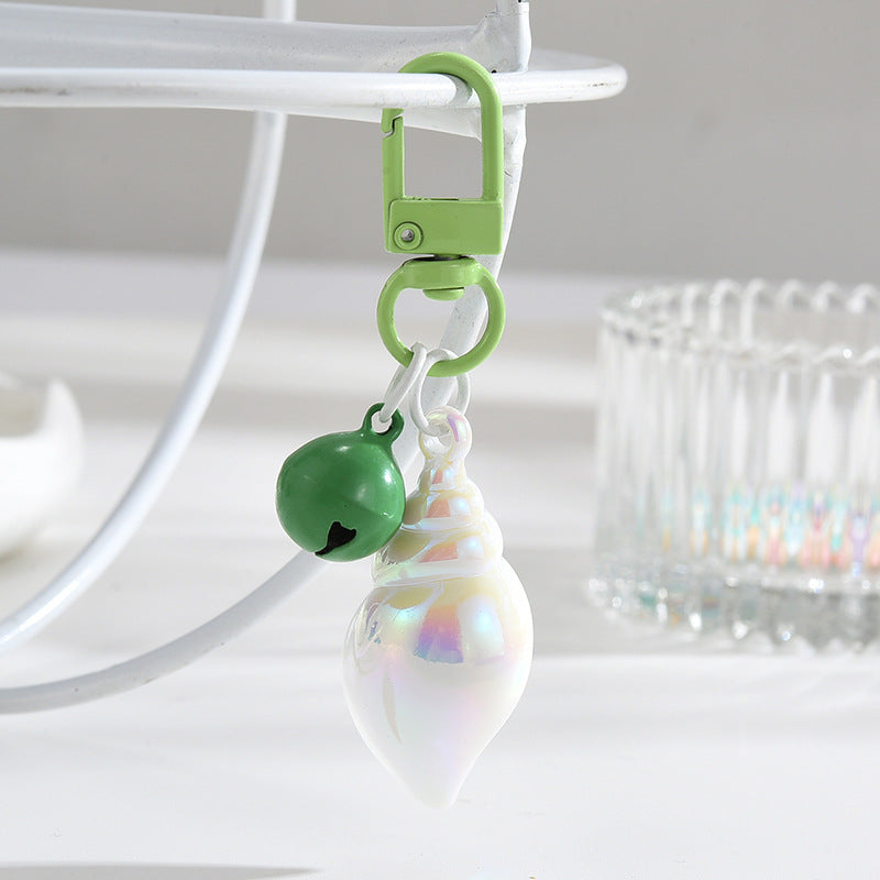 Wholesale Acrylic Colorful Small Conch Key Chain