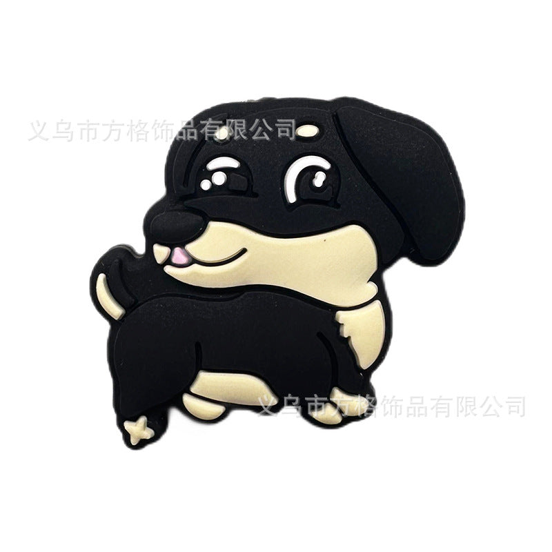 Wholesale 10PCS Creative Cartoon Dog Silicone Beads