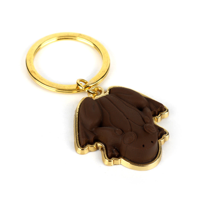 Wholesale Magic Academy Chocolate Frog Tag Keychain