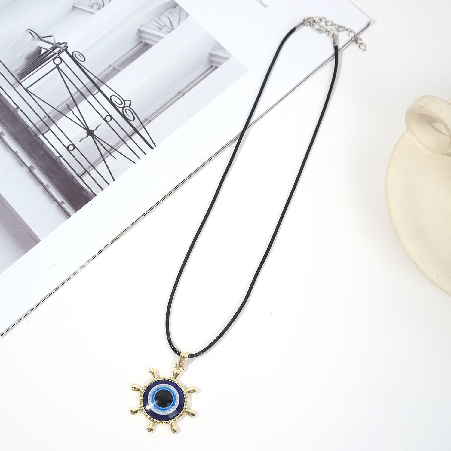 Wholesale Alloy Devil Eye Necklace