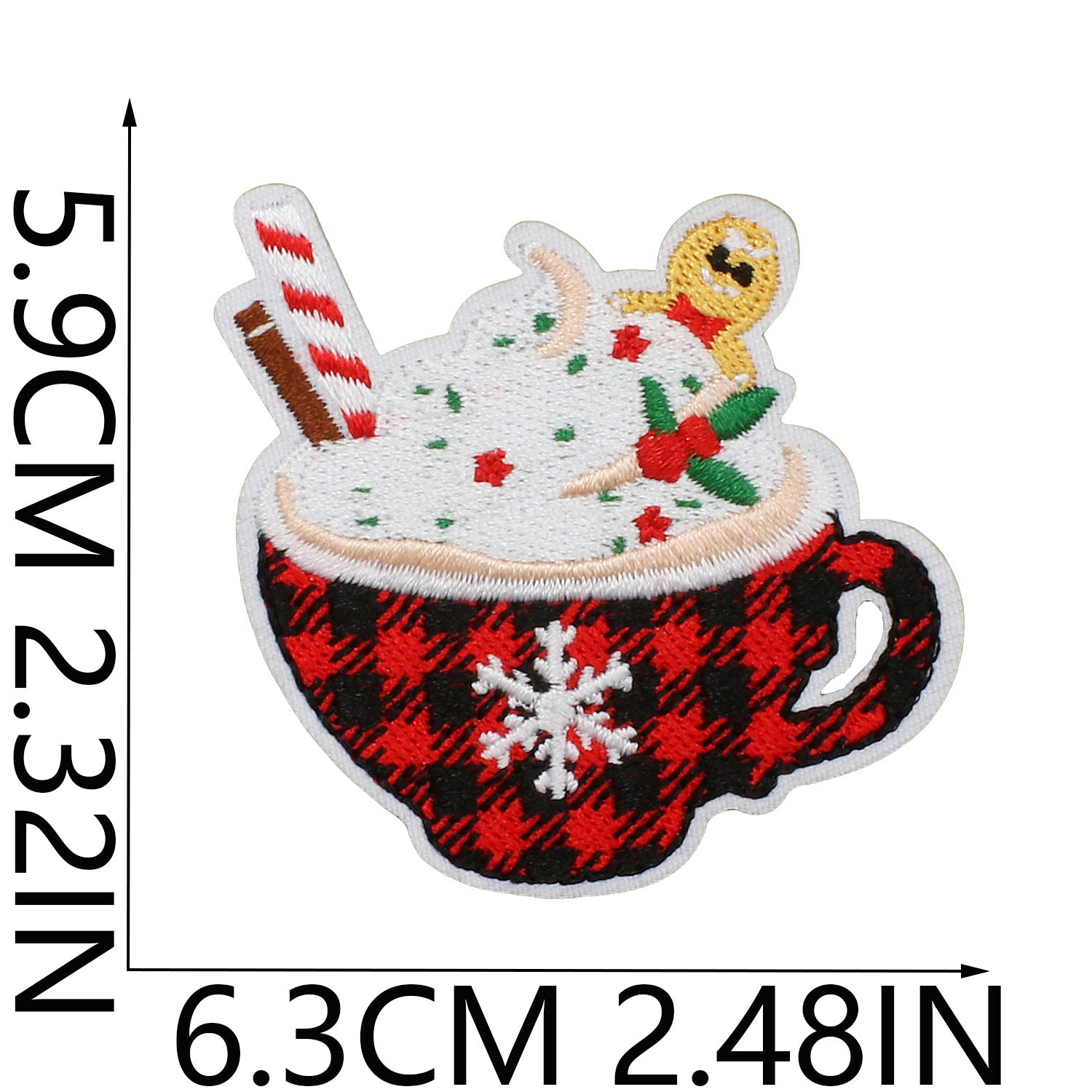 Wholesale Cartoon Christmas Embroidery Patches Festive Tree Snowman Designs Polyester Thread Decorative Accent For Clothing Bags DIY Projects