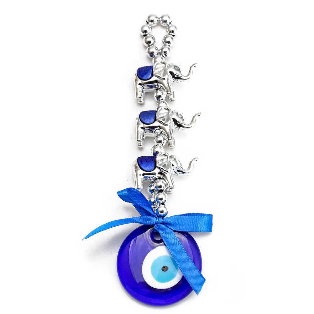 Llaveros de pavo real de vidrio al por mayor