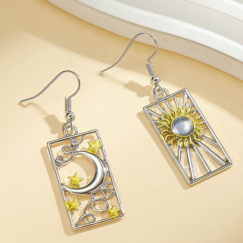 Wholesale Beautifully Personalized Moon Star Sun Earrings