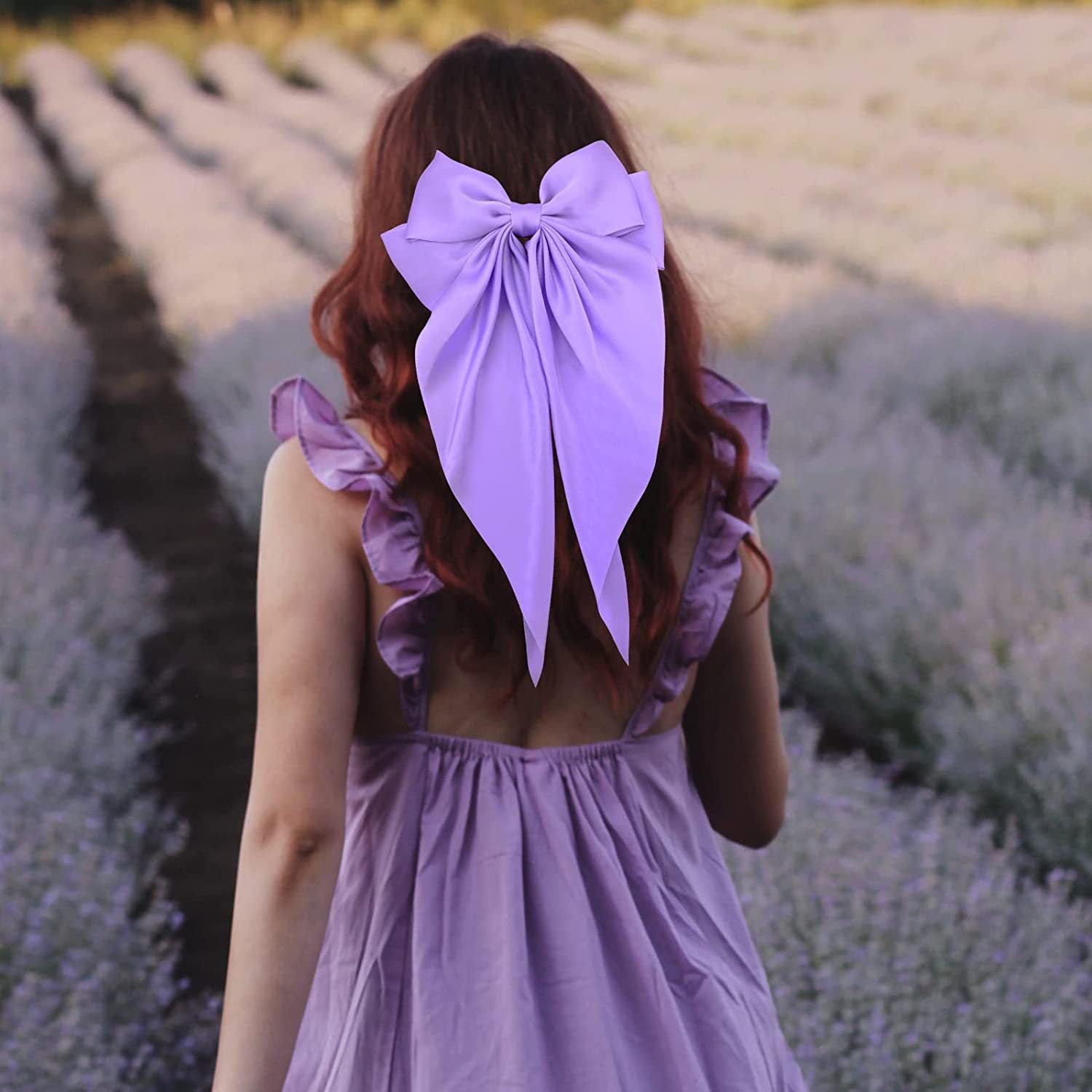 Wholesale Fabric Ribbon Bow Spring Clip Hairpin