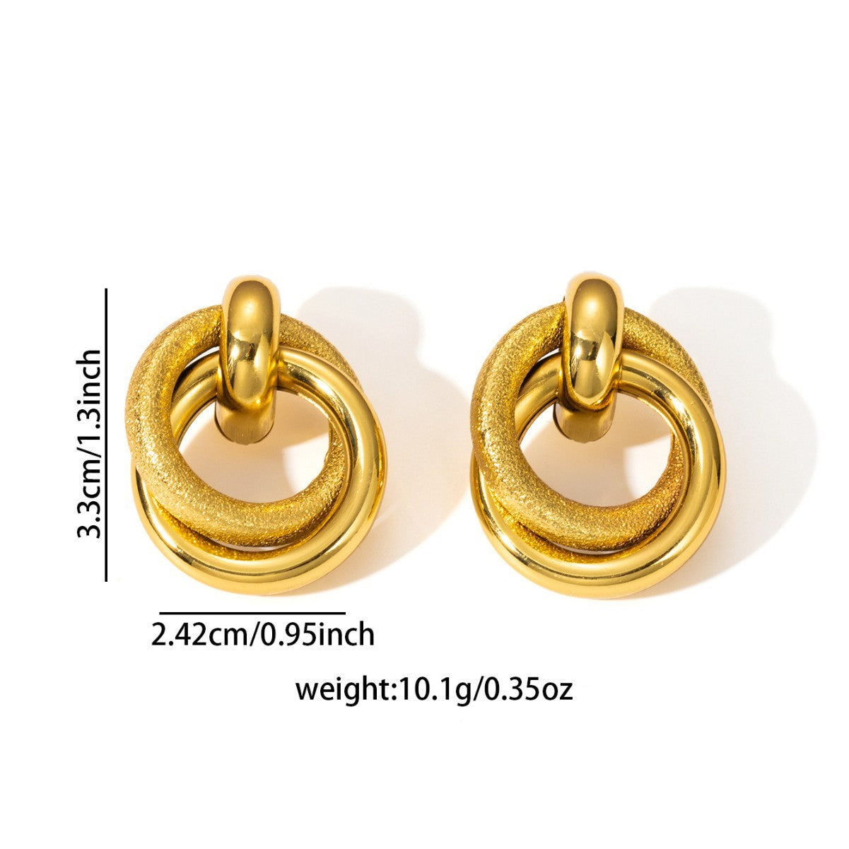 Wholesale steel solid smooth earrings  autumn and winter earrings  earbuckle