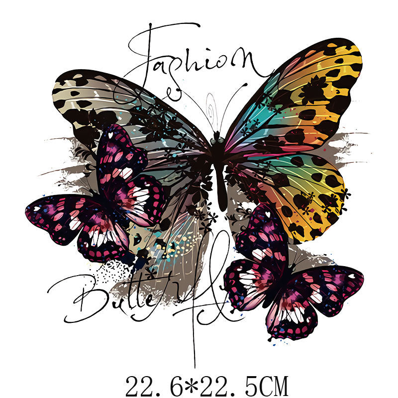 Wholesale Colored butterfly heat transfer UV DTF Ready to Press Transfers Wraps