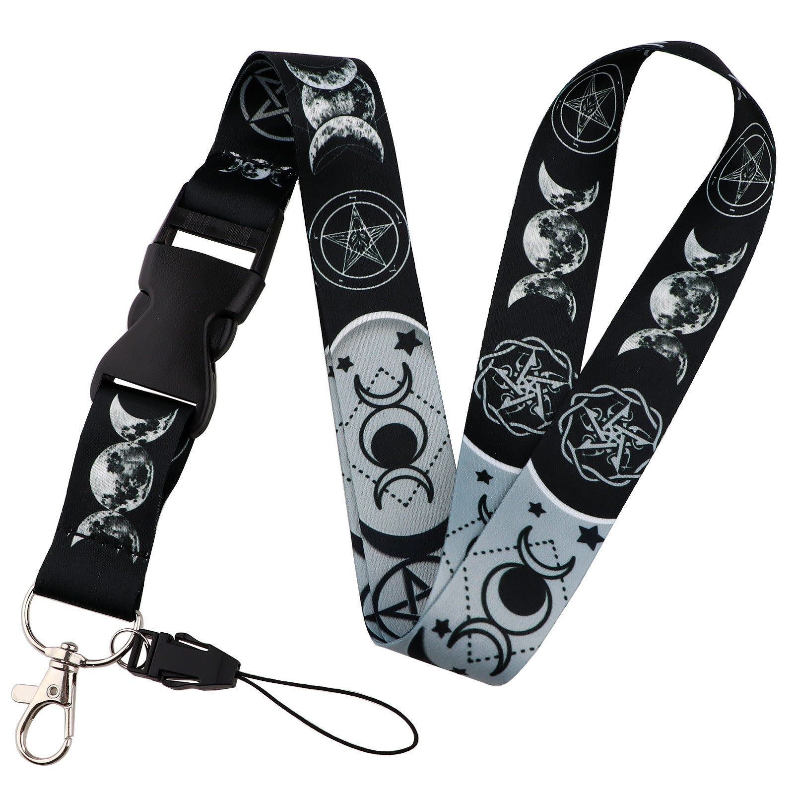 Wholesale Moon Buckle Mobile Phone Lanyard Brand Work Card Exhibition Card Bus Campus Cute Card Holder