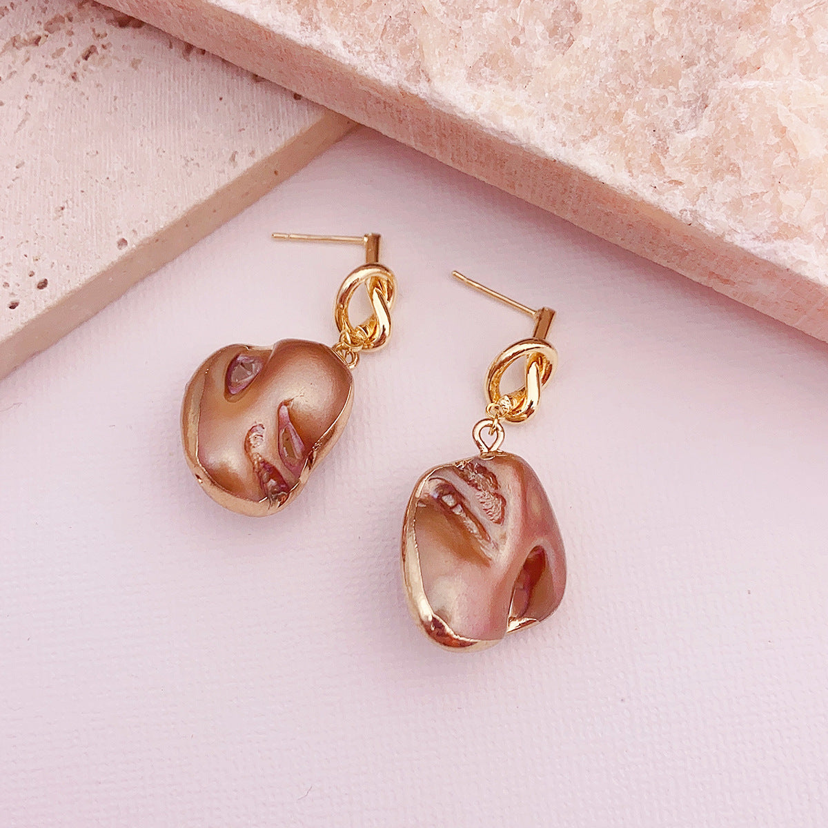 Wholesale Baroque Special Shape Pearl Earrings