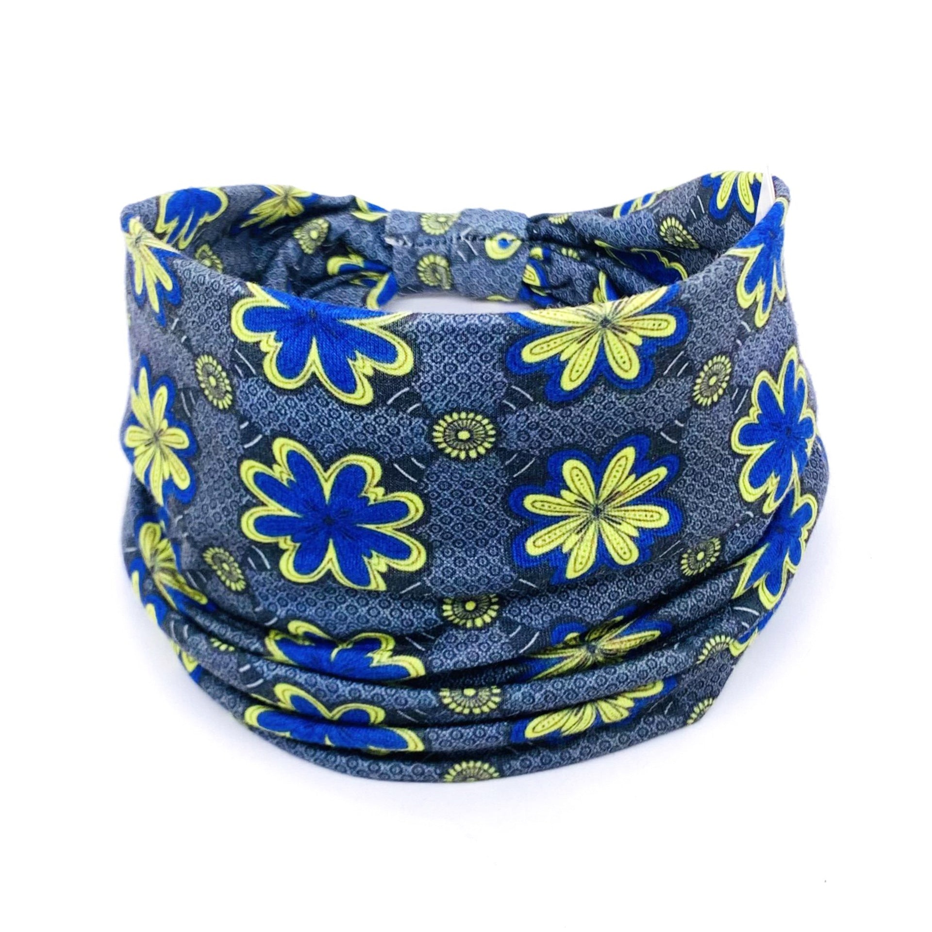 Wholesale Bohemian Personality Mandala Flower Elastic Sweat-absorbent Wide Brim Headband