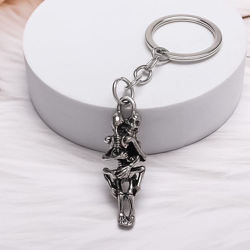 Wholesale Skull Pendant Street Alloy Pendant Keychain