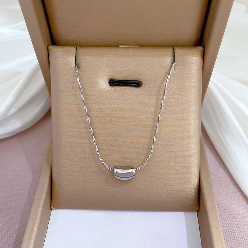 Wholesale Female Clavicle Titanium Steel Necklace