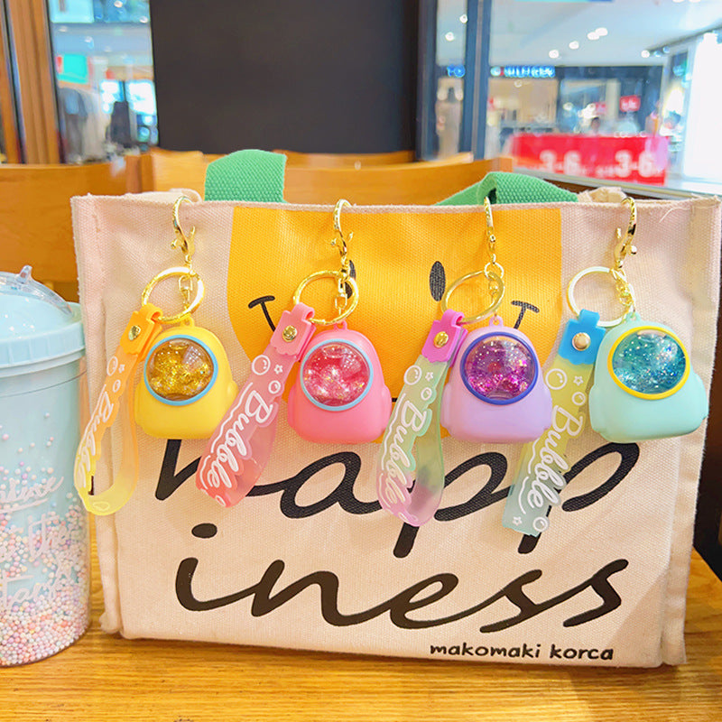 Wholesale Luminous Quicksand Acrylic Keychain