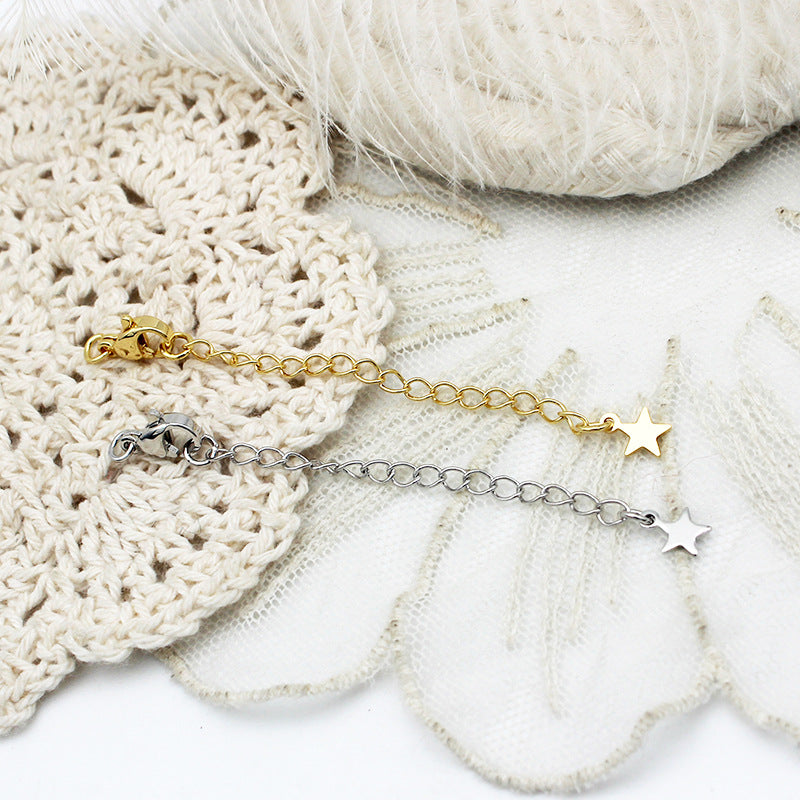 Wholesale Copper Pentagram Love Water Droplet DIY Jewelry Accessories