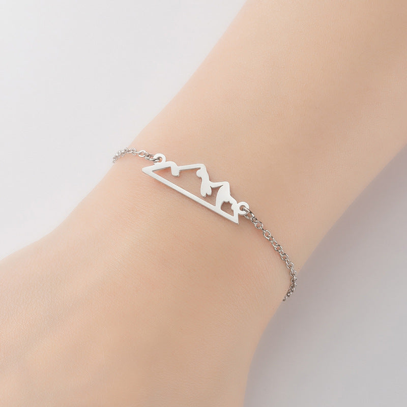Wholesale Geometric Star Moon Love Bracelet