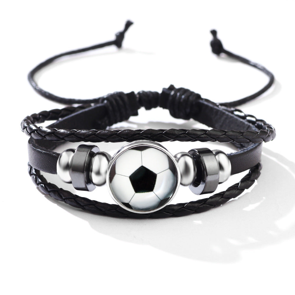 Wholesale Luminous Leather Alloy Bracelet
