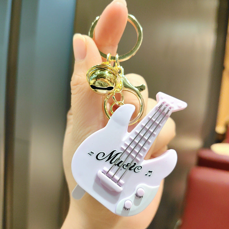 Wholesale Plastic Cartoon Animal Guitar Keychains