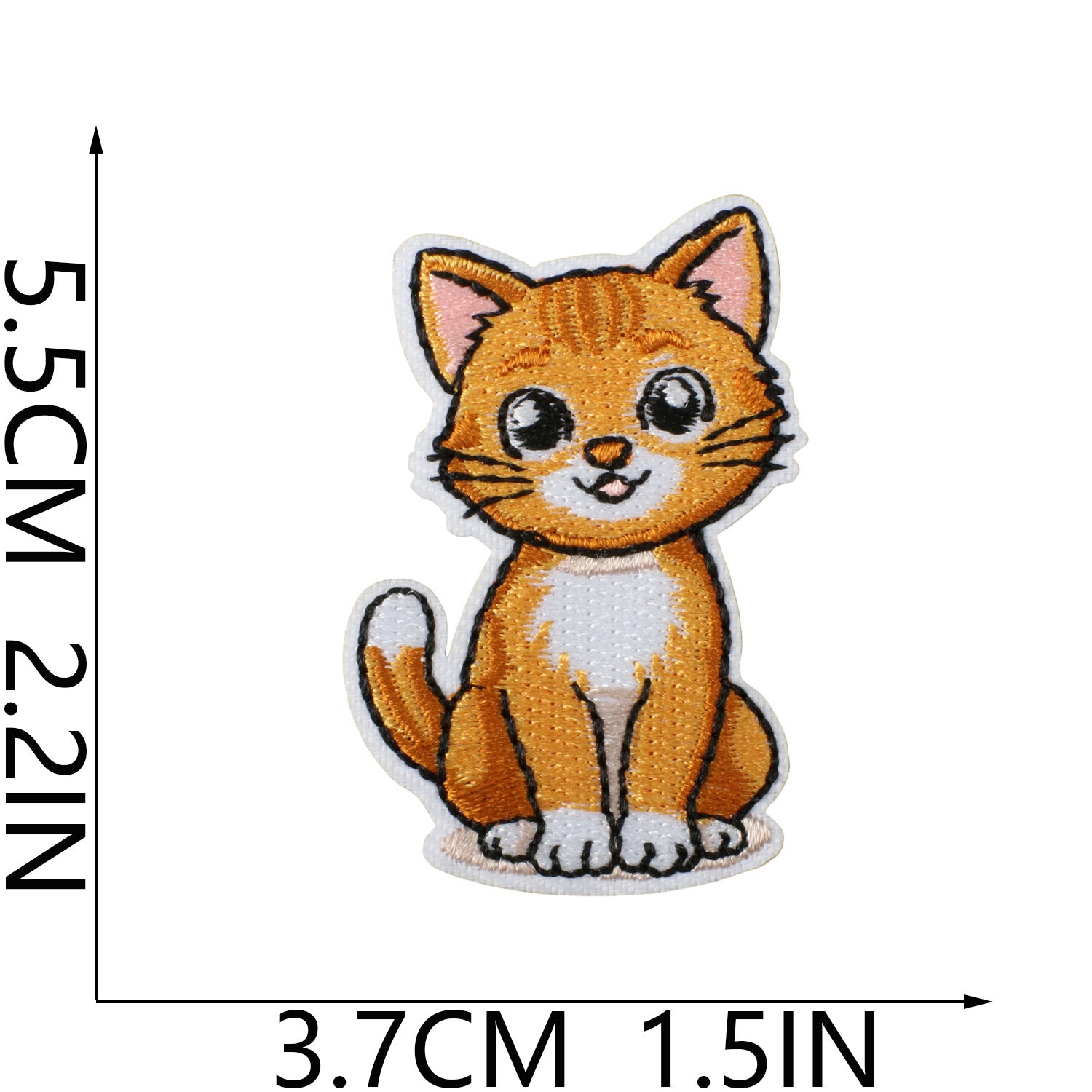 Wholesale Polyester Iron On Embroidery Patch Cat Party Cartoon Kitten Decorative Accent For Clothing Everyday Use