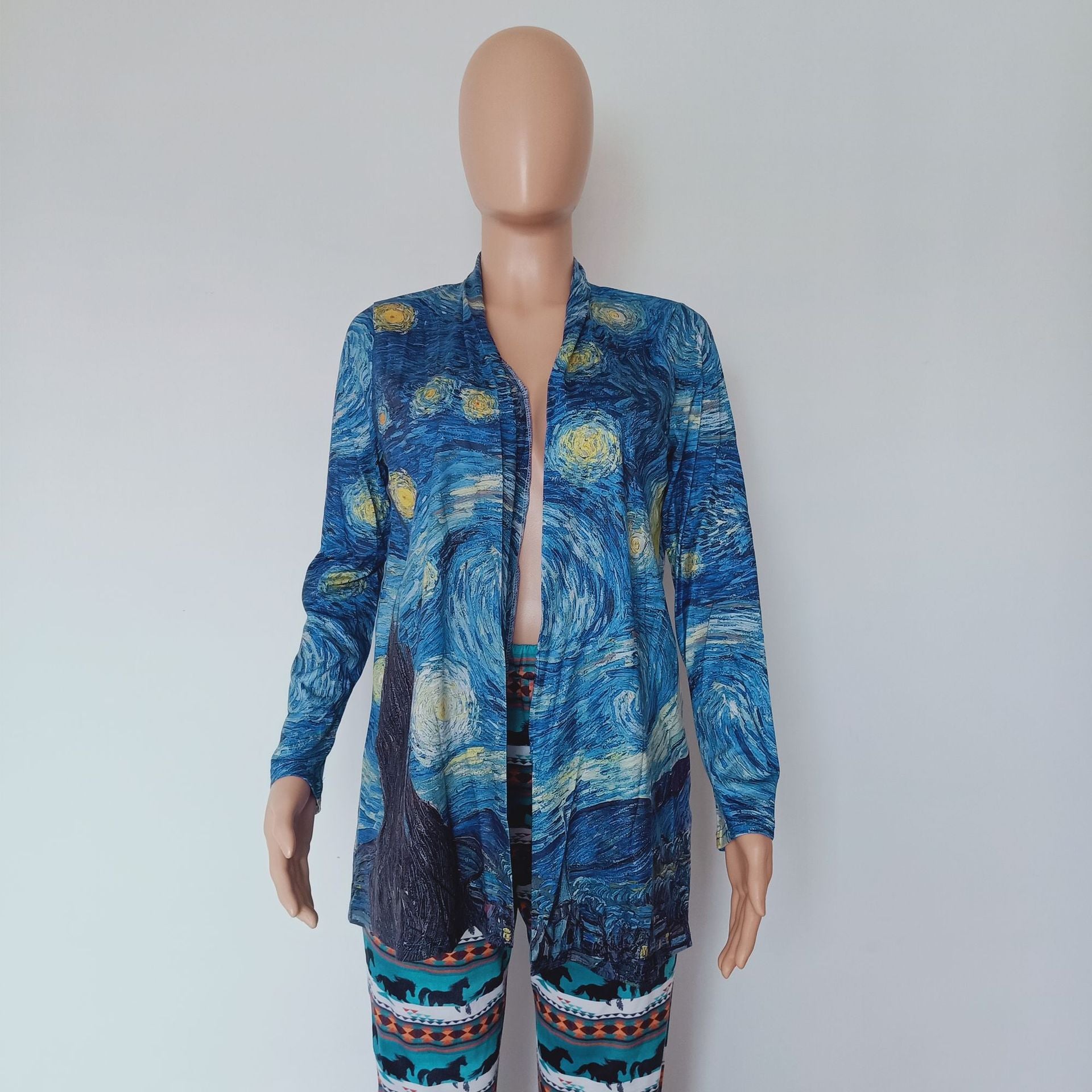 Wholesale Printed Shawl Thin Polyester Small Coat