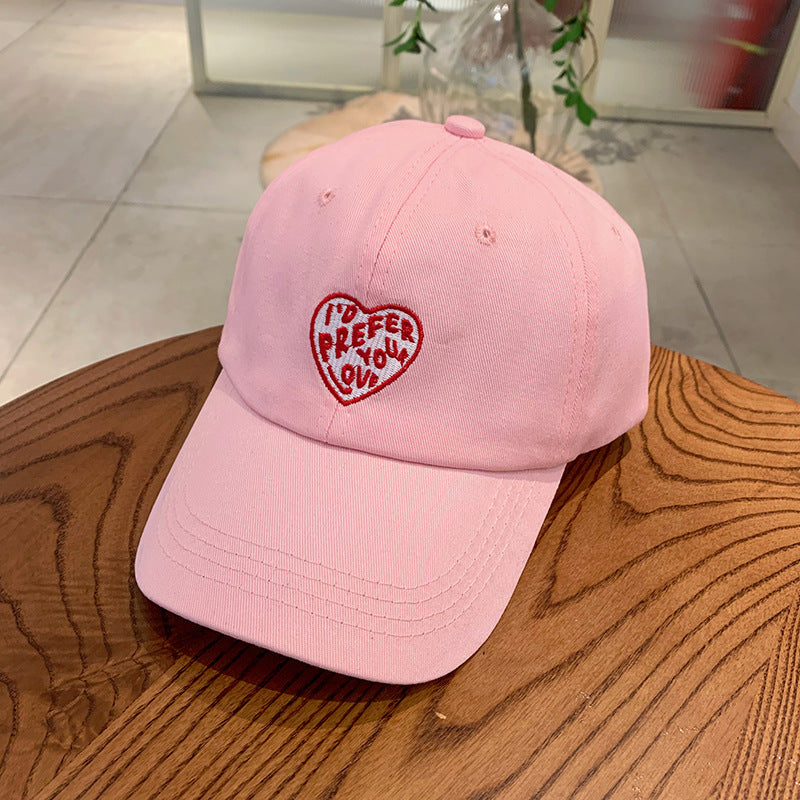 Wholesale Fashionable Versatile Sun Shade Love Pattern Baseball Hat