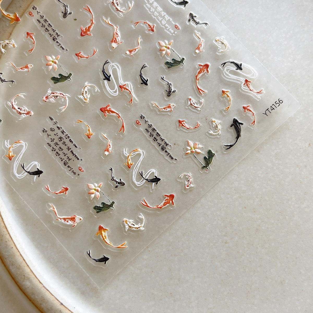Wholesale Small goldfish koi nail stickers exquisite nail stickers