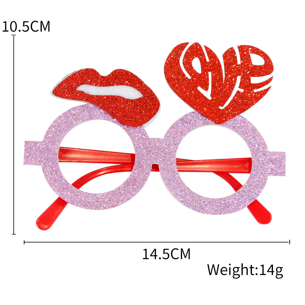 Wholesale Valentine's Day Glasses Party Party Decorations Love Love Party Glasses Photo Props