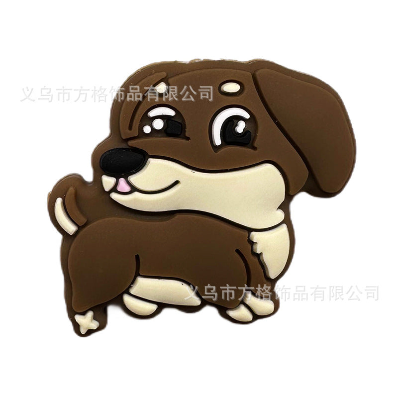 Wholesale 10PCS Creative Cartoon Dog Silicone Beads