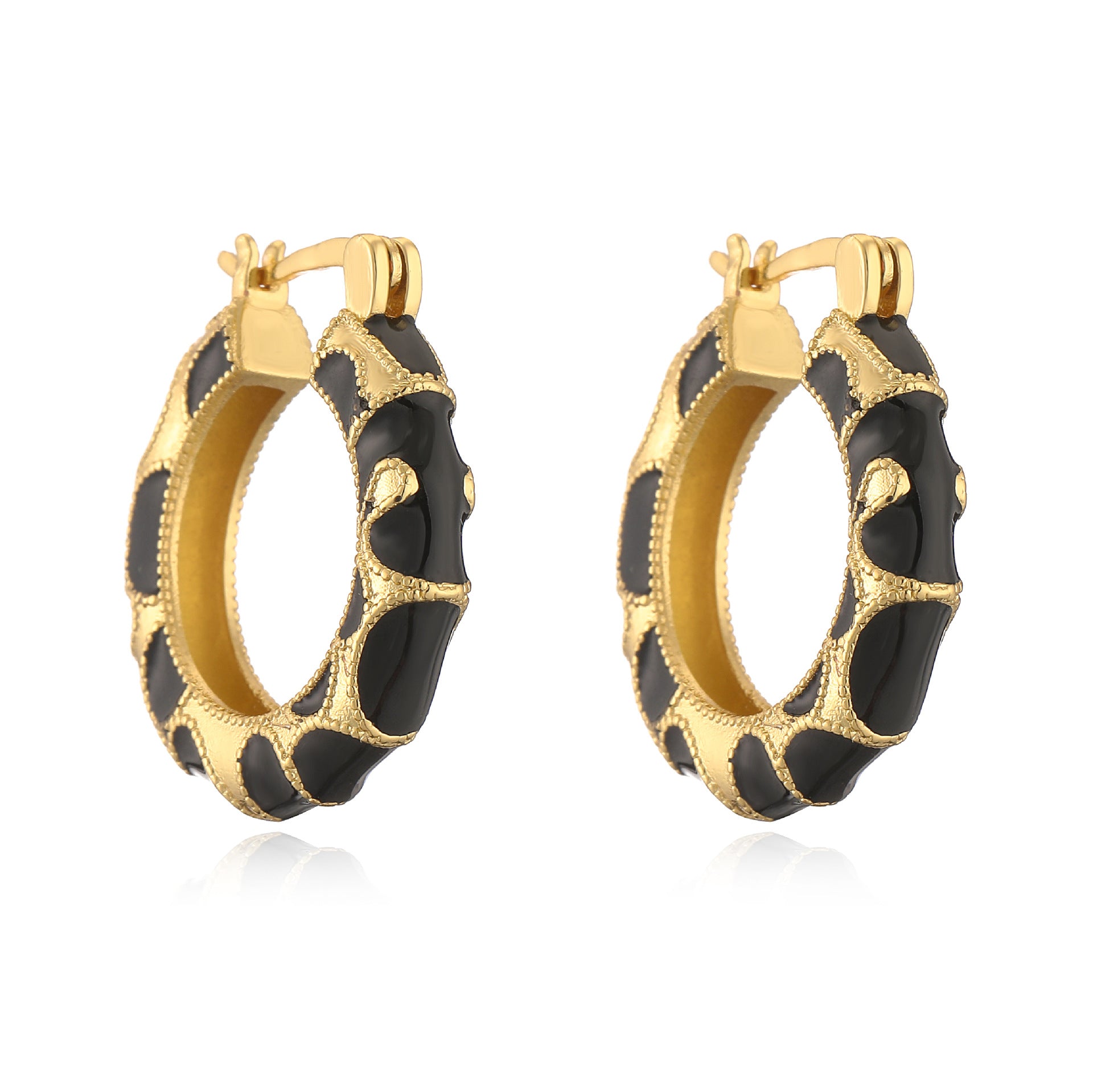Wholesale light luxury snake leopard print necklace jewelry suit