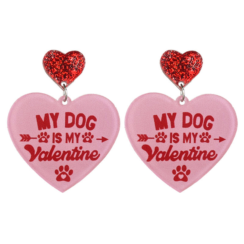 Wholesale 2pcs Acrylic Cat Food Enthusiast Lover Earrings