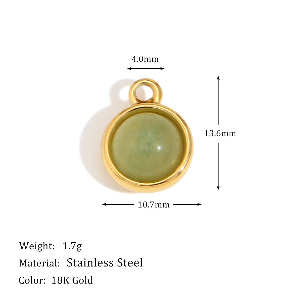 Wholesale Golden Ocean Flower Heart-Shaped Smiley Face Pendant