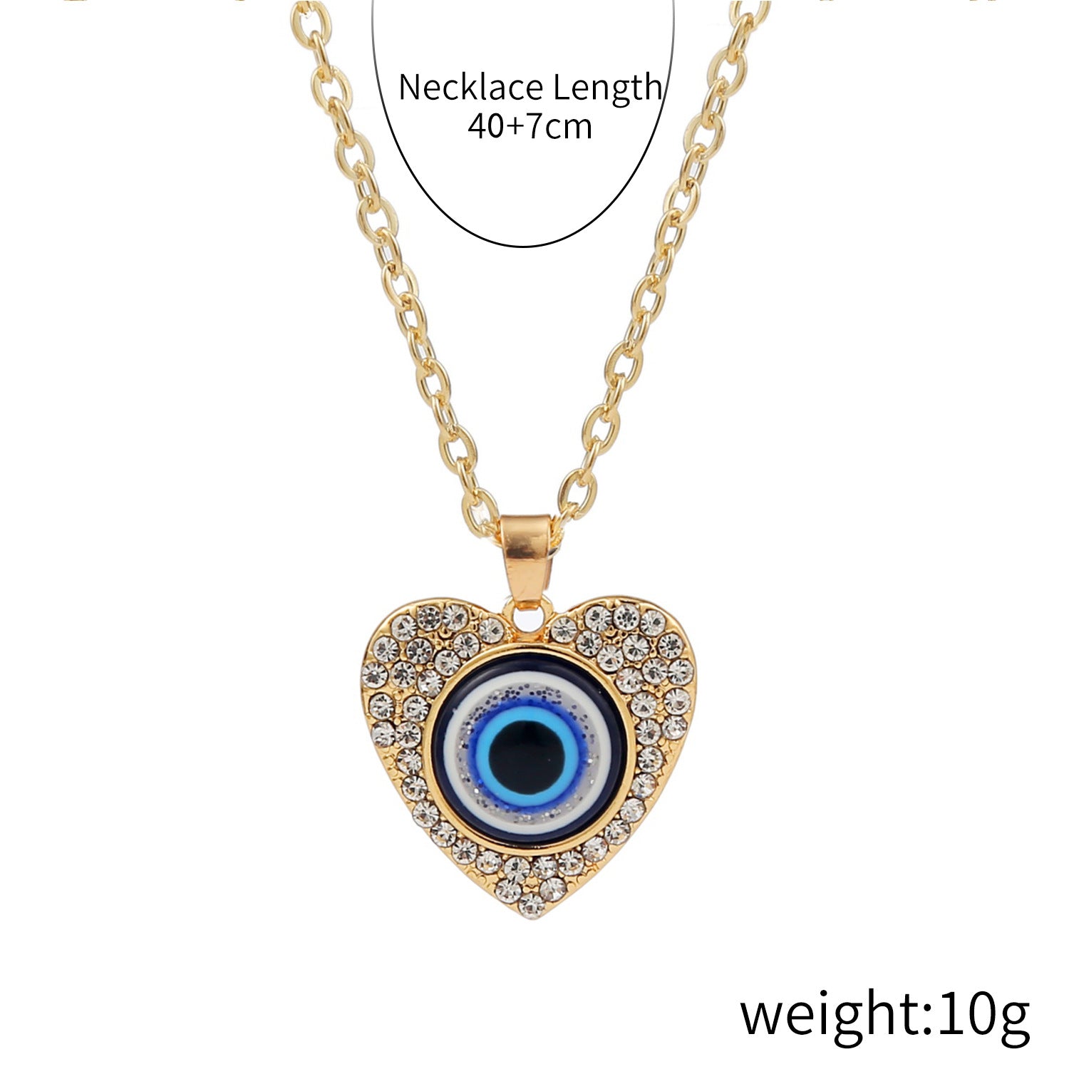 Wholesale Devil' s Eye Pendant Multi-Layer Necklace