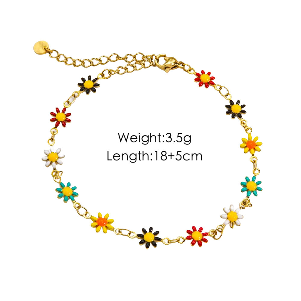 Wholesale Sweet Little Daisy Stainless Steel Necklaces